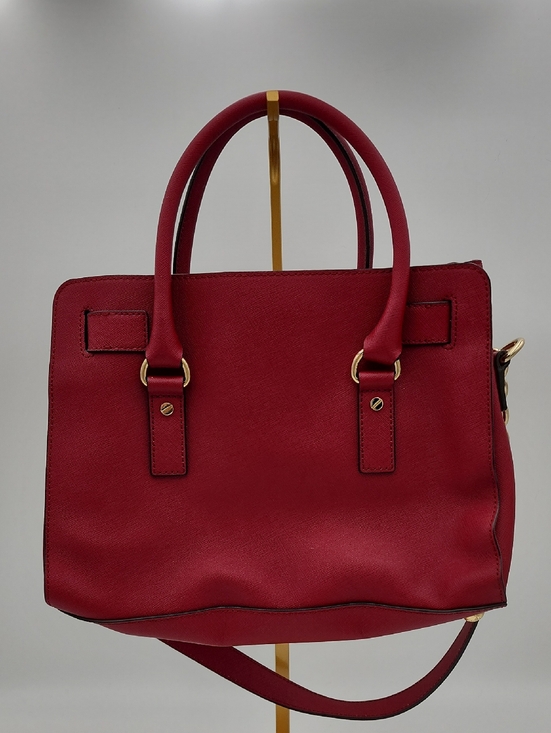 Michael Kors Dark Red Saffiano Leather Satchel - Picture 2 of 15